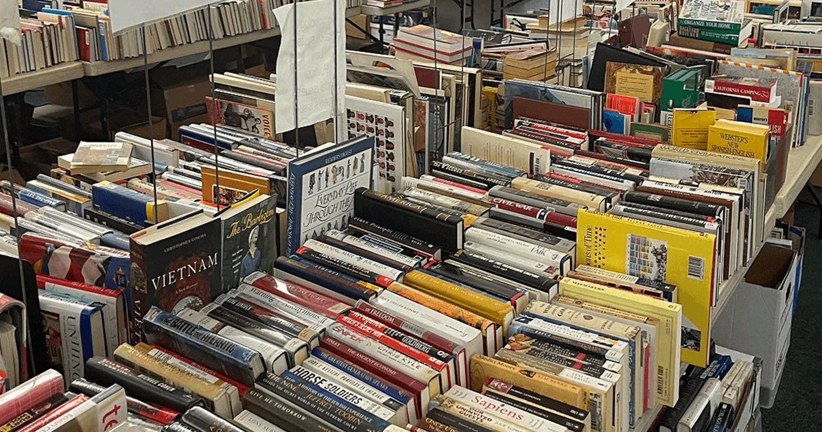 Lots of Books at Easton Library Book Sale